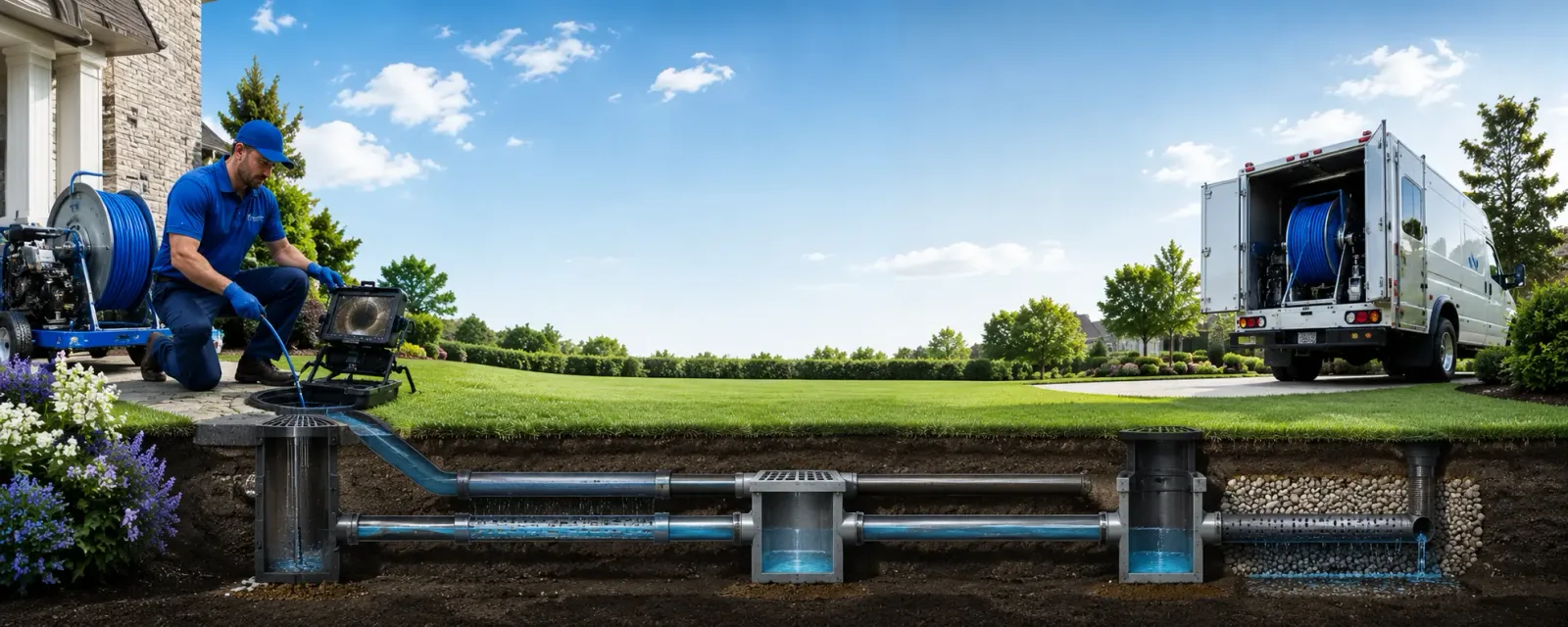 Outdoor drain cleaning information for Rockville, MO
